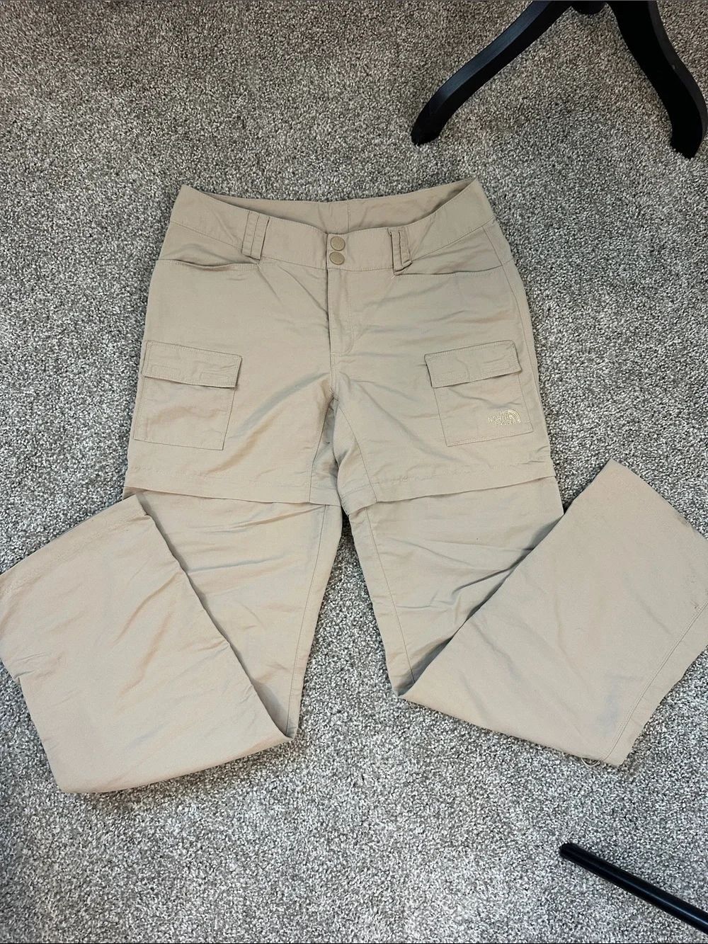 The North Face Khaki women’s zip away shorts Convertible Cargo Pants